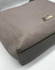 Kate Spade Gray Pebbled Leather Prospect Place Kaia Shoulder Bag