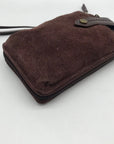 The Sak Mahogany Suede Silverlake Smartphone Crossbody Bag