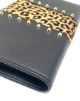 Michael Kors Black Leather Jet Set Double Zip Wristlet