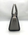 Michael Kors Grey Saffiano Selma Medium Convertible Satchel