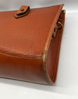 Dooney & Bourke British Tan Pebbled Grain Leather Vintage All Weather Crossbody Bag