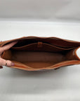 Dooney & Bourke British Tan Pebbled Grain Leather Vintage All Weather Crossbody Bag