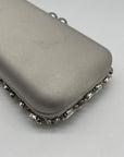I.N.C. International Concepts Silver East West Embellished Minaudiere Clutch