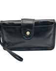 Hobo Black Patent Leather Galaxy Wristlet