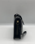 Hobo Black Patent Leather Galaxy Wristlet