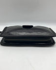 Hobo Black Patent Leather Galaxy Wristlet