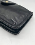 Hobo Black Patent Leather Galaxy Wristlet