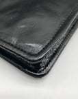 Hobo Black Patent Leather Galaxy Wristlet