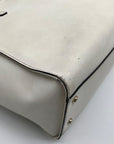 Kate Spade White Saffiano Leather Large Cedar Street Hayden Convertible Satchel