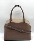 Kate Spade Beige Saffiano Leather Payton Dome Convertible Satchel