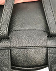 Michael Kors Black Leather Rhea Zip Backpack