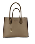 Michael Kors Beige Pebbled Leather Mercer Tote
