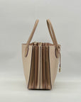 Michael Kors Beige Pebbled Leather Mercer Tote