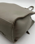 The Sak Gray Leather Tote Bag With Decorative Turquoise Stone Charm