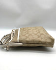 Coach Beige Monogram Coated Canvas Signature File Crossbody F29210