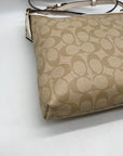 Coach Beige Monogram Coated Canvas Signature File Crossbody F29210
