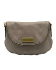 Marc Jacobs Gray Leather Classic Q Natasha Crossbody Bag