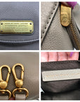 Marc Jacobs Gray Leather Classic Q Natasha Crossbody Bag