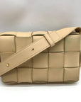 Bottega Veneta Neutral Leather Padded Cassette Crossbody Bag
