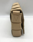 Bottega Veneta Neutral Leather Padded Cassette Crossbody Bag