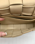 Bottega Veneta Neutral Leather Padded Cassette Crossbody Bag