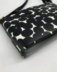 Kate Spade Black/Cream Leather Millie Grove Street Splodge Dot Crossbody