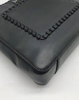 Michael Kors Dark Gray Leather Gloria Crossbody