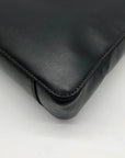 Michael Kors Dark Gray Leather Gloria Crossbody