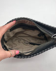 Michael Kors Dark Gray Leather Gloria Crossbody