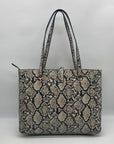 Guess Snakeskin Faux Leather Salinge Tote Bag