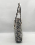 Guess Snakeskin Faux Leather Salinge Tote Bag