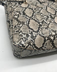 Guess Snakeskin Faux Leather Salinge Tote Bag
