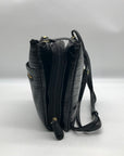 Giani Bernini Black Croc Dasher Crossbody Bag