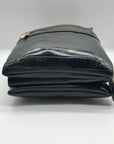 Giani Bernini Black Croc Dasher Crossbody Bag