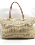 Aqua Extra Large Woven Tote