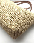 Aqua Extra Large Woven Tote
