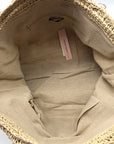 Aqua Extra Large Woven Tote