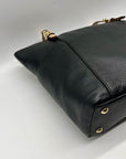 Michael Kors Black Leather Jet Set Shoulder Bag