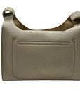MMS Beige Leather Crossbody Bag