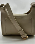 MMS Beige Leather Crossbody Bag