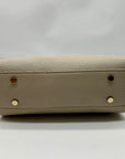 MMS Beige Leather Crossbody Bag