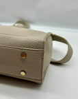 MMS Beige Leather Crossbody Bag