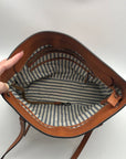 Dooney And Burke Brown Saffiano Leather Tote