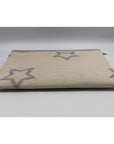 WKND WYFR Ivory Canvas and Silver Star Convertible Clutch