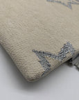WKND WYFR Ivory Canvas and Silver Star Convertible Clutch