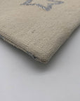 WKND WYFR Ivory Canvas and Silver Star Convertible Clutch