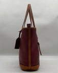 Dooney & Bourke Red Pebbled Grain Leather Charleston Shopper Bag