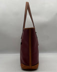 Dooney & Bourke Red Pebbled Grain Leather Charleston Shopper Bag