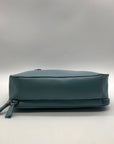 Liz Claiborne Blue Faux Leather Crossbody Bag
