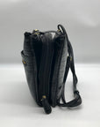 Giani Bernini Black Croc Dasher Crossbody Bag